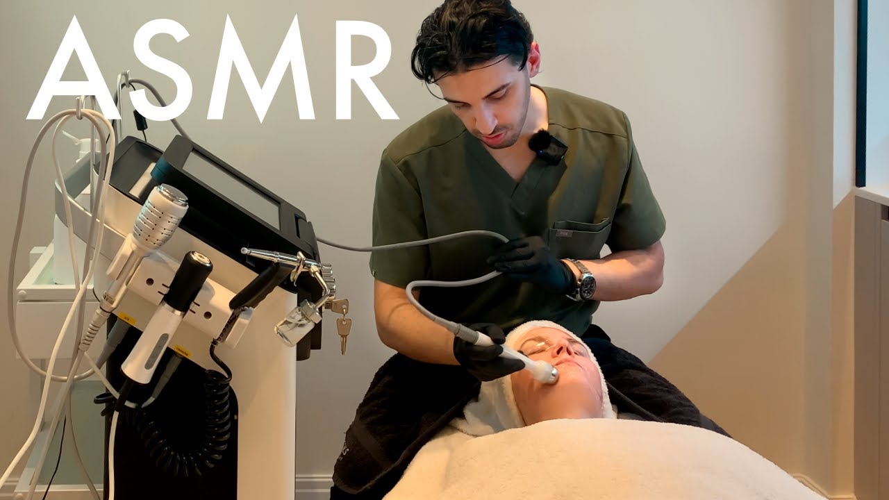 ASMR Ice therapy, shiatsu, dermaplaning, oxygen therapy and hydrafacial at House of Saab💆‍♀️