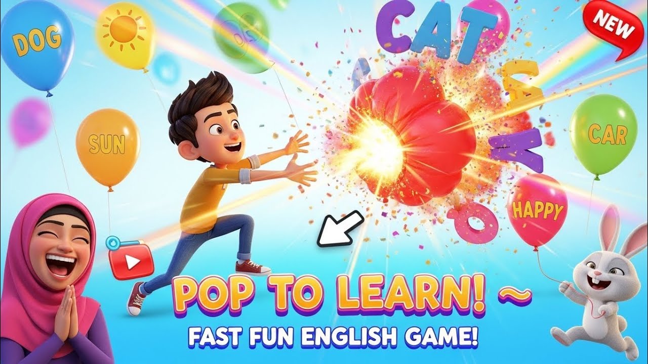 50 English Words in 4 Minutes - Too Fast for Kids?