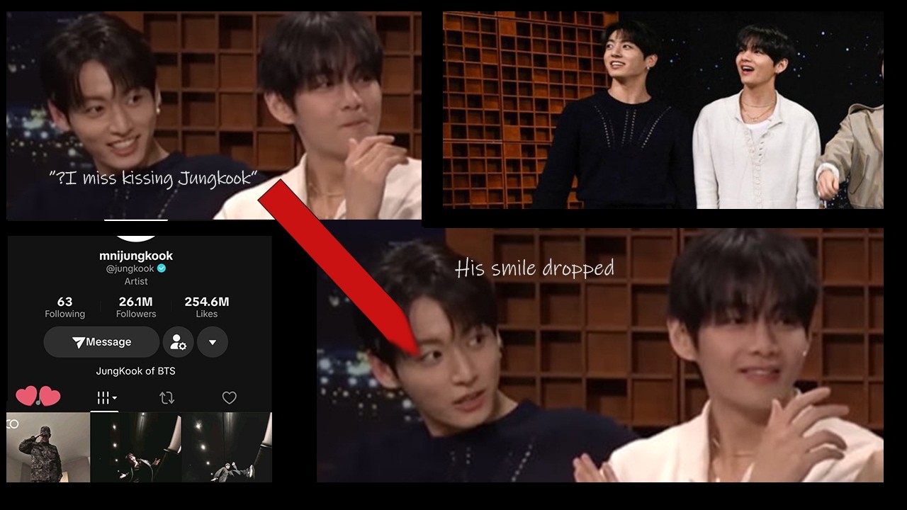 Taehyung sounded like &ldquo;I miss Jungkook kissing me&rdquo;& Jk's smile said it all (Taekook update analysis)