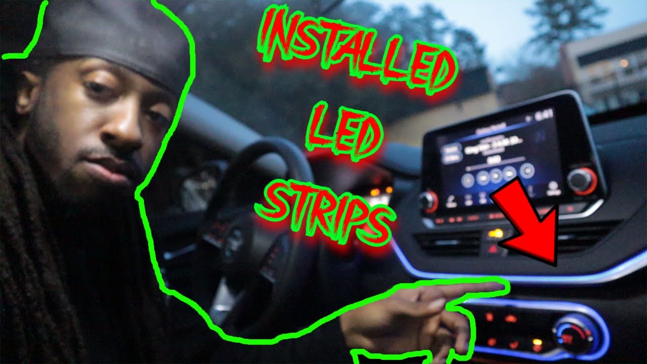 MY MULTICOLOR INTERIOR LED LIGHTS STRIPS ON 2019 NISSAN ALTIMA I HAD INSTALLED!!!