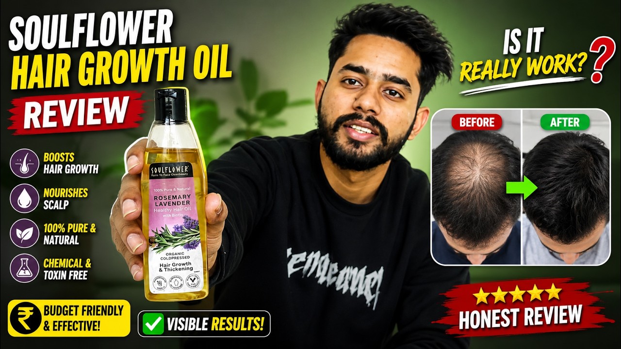 Soulflower Rosemary Essential Oil Review | Rosemary Lavender Healthy Hair Oil @MDtalenthub