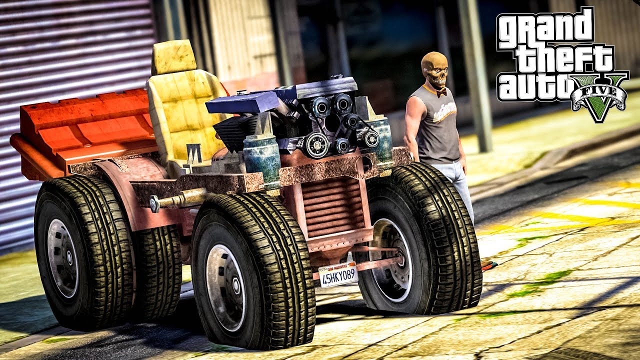 ช่างอั๋นโมดิฟาย ปลุกวิญญาณรถไถเก่า - GTA V Mod [Yamatum O]