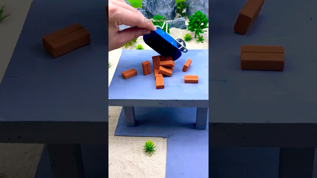 DIY 2-Story Mini Villa with Pool | Full Build #vfuho #miniature #diy