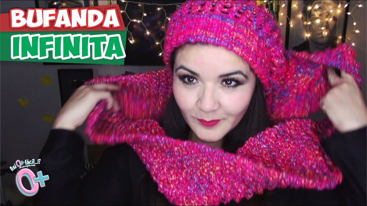 BUFANDA INFINITA paso a paso F&Aacute;CIL Y R&Aacute;PIDO  ⭐As&iacute; o M&aacute;s F&aacute;cil⭐ #Navidad