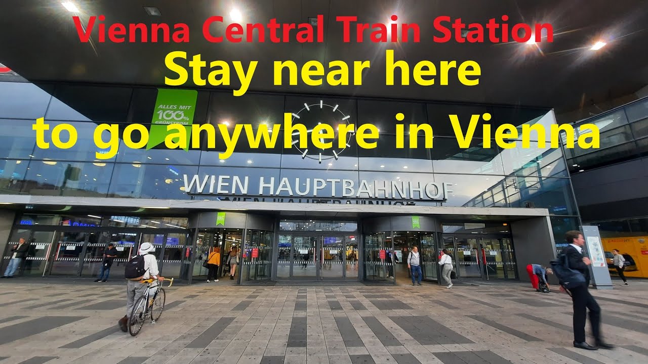 Walking through Vienna Wien Hauptbahnhof Central Train Station- hbf