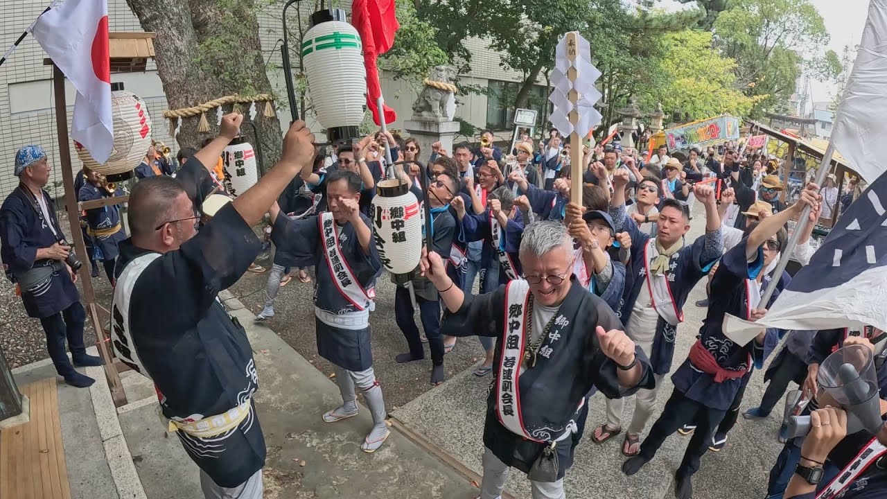 貴布祢神社祭典 2025 ① ＜郷中組 宮参り＞　※1Cut ノー編集撮って出し！