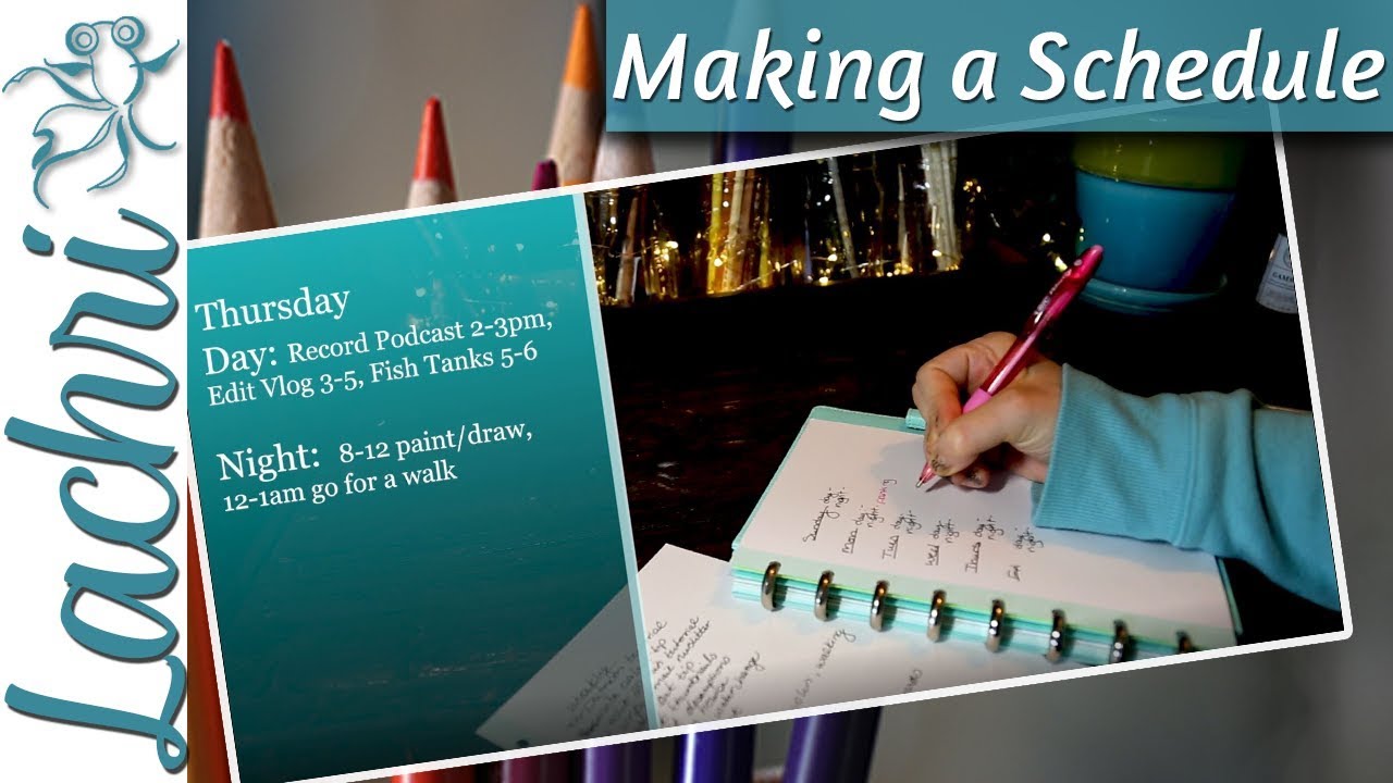 How I made a simple schedule allowing more art time!