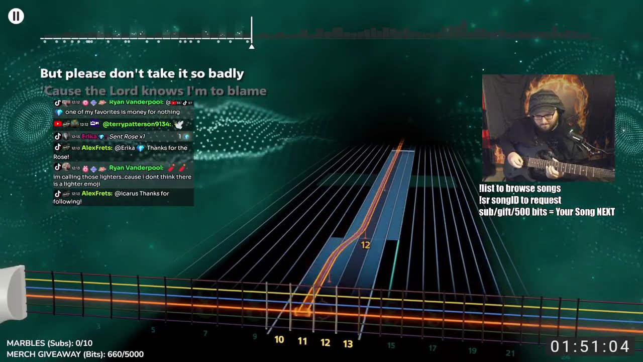The Rocksmith+ Stream with the Awesome New Free Bird Chart ~ February 16, 2026