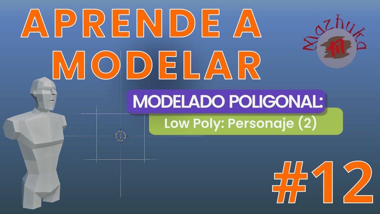 APRENDE A MODELAR - 03 Modelado Poligonal - 12 Low Poly: Personaje (2)