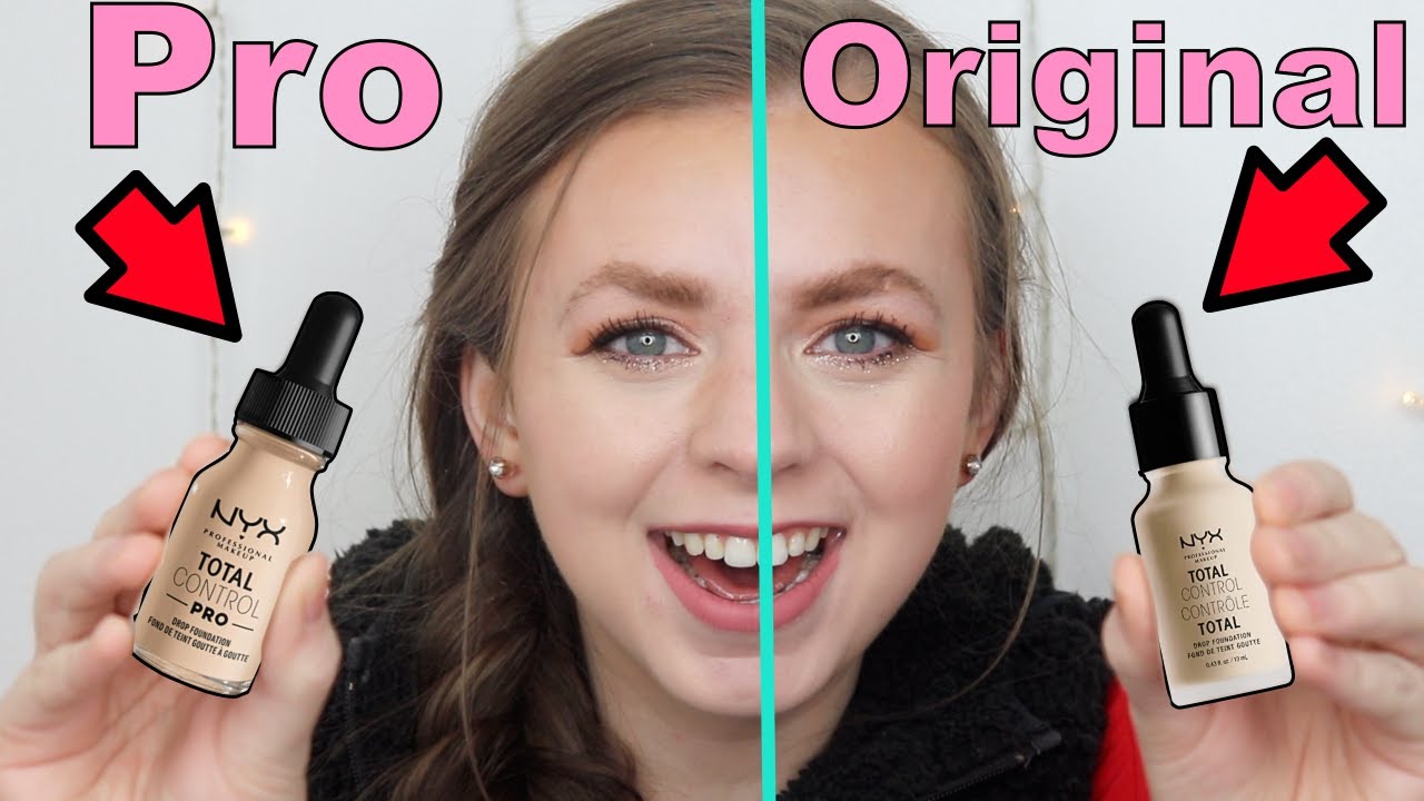 NEW NYX Total Control PRO Drop Foundation VS ORIGINAL NYX Total Control Drop Foundation!