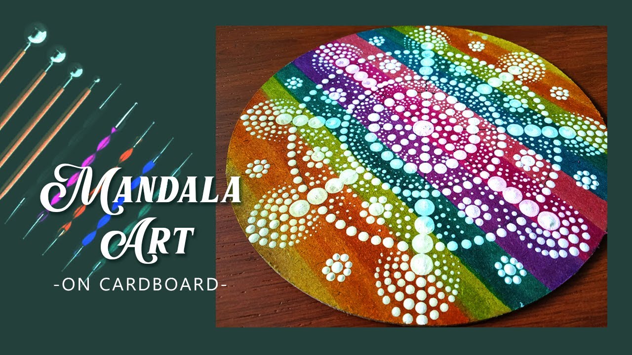 Dot Mandala art with colorful Pen used | Easy Mandala techniques for beginners