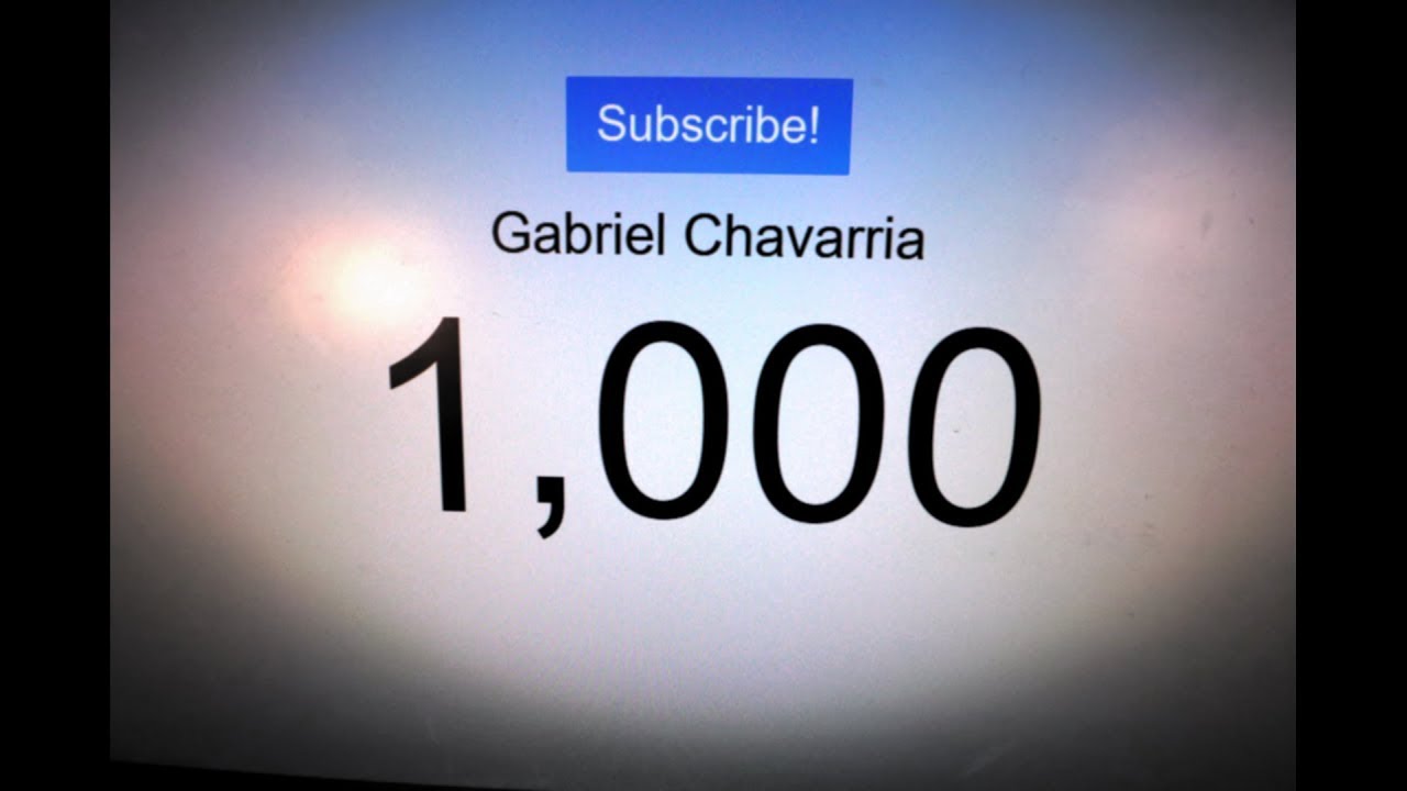 1,000 Subscribers - Thank You!