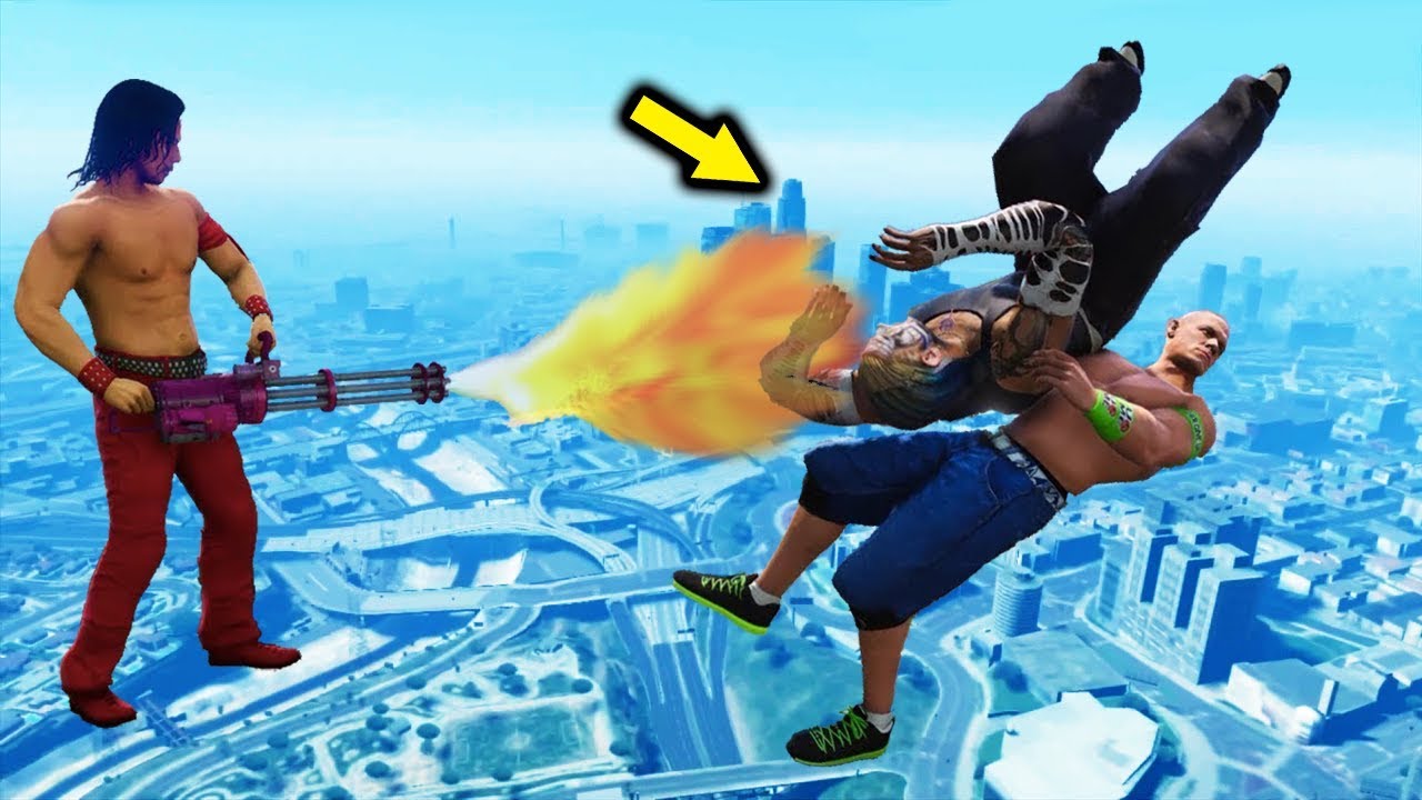 GTA 5 WWE BEST EXTREME MOMENTS COMPILATION #1 (GTA V WWE Mods)
