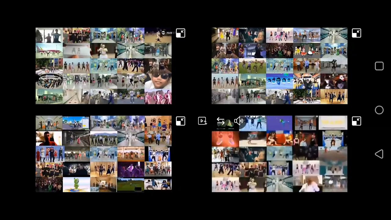 100 gangnam style in one