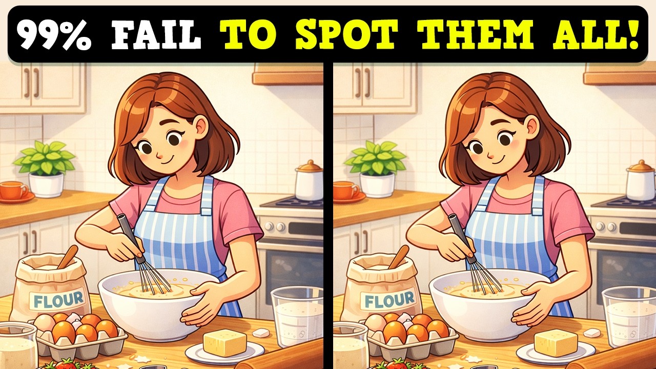 Only 5% Can Spot All Differences 🧩 Brain Teaser Puzzle