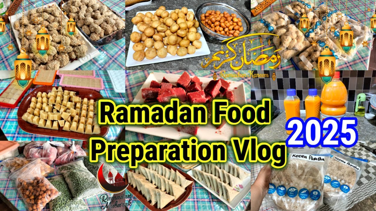Ramadan Food Preparation Vlog Part 1 🌙 2025 | Ideas To Save Time In Ramadan & Organize Kitchen