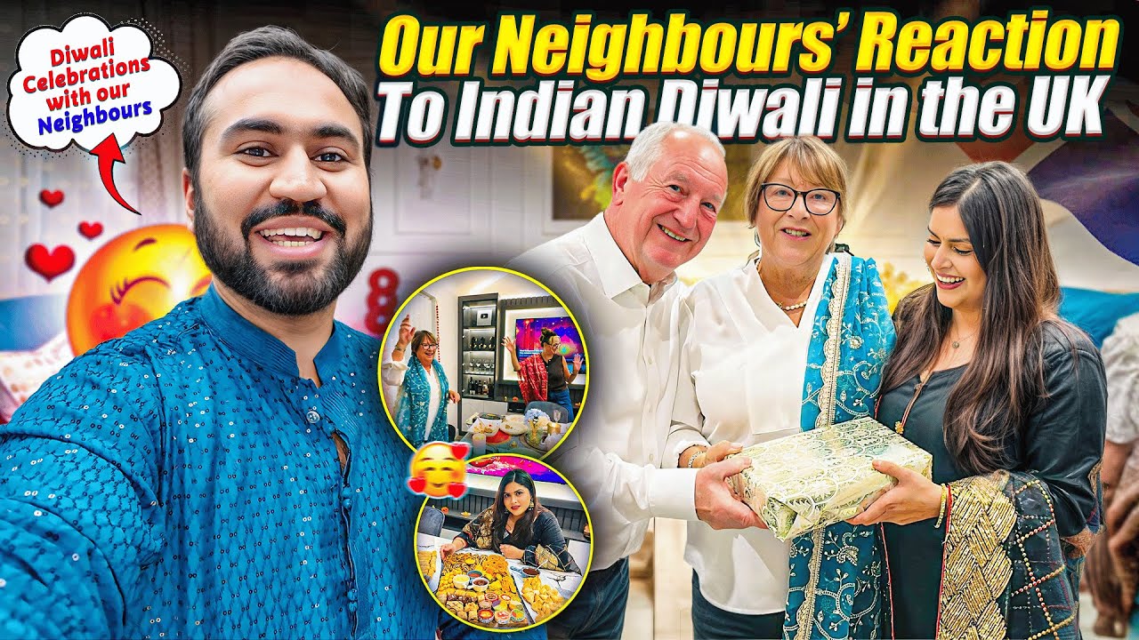 Our Neighbours Reaction to Indian Diwali in the UK | Diwali Celebrations In UK | Indian Youtuber