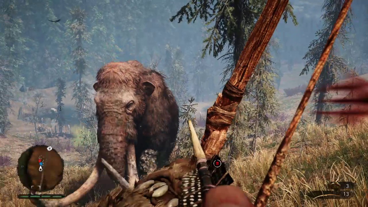 Far Cry® Primal - Killing an elder Mammoth