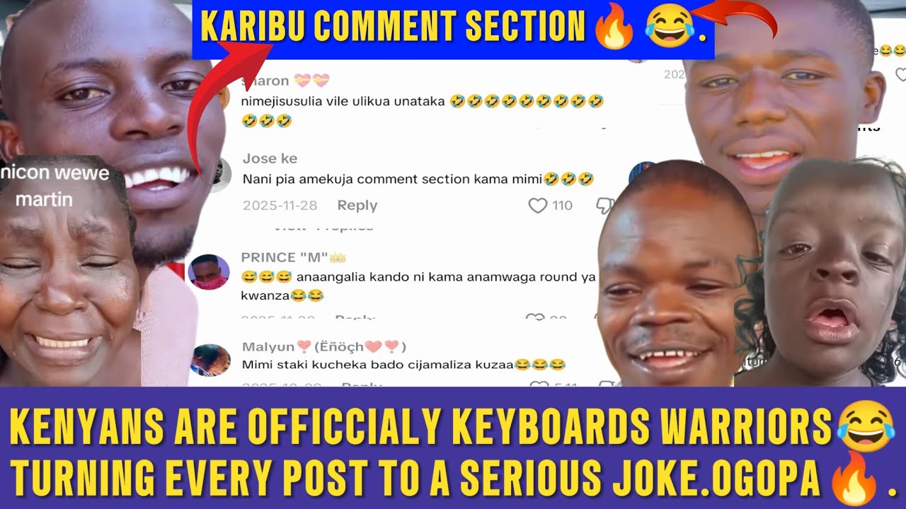 HILARIOUS KENYAN COMMENT SECTION😂😂KEYBOARD WARRIORS TURNING EVERY SERIOUS POST TO BE JOKES😂OGOPA😂😂.