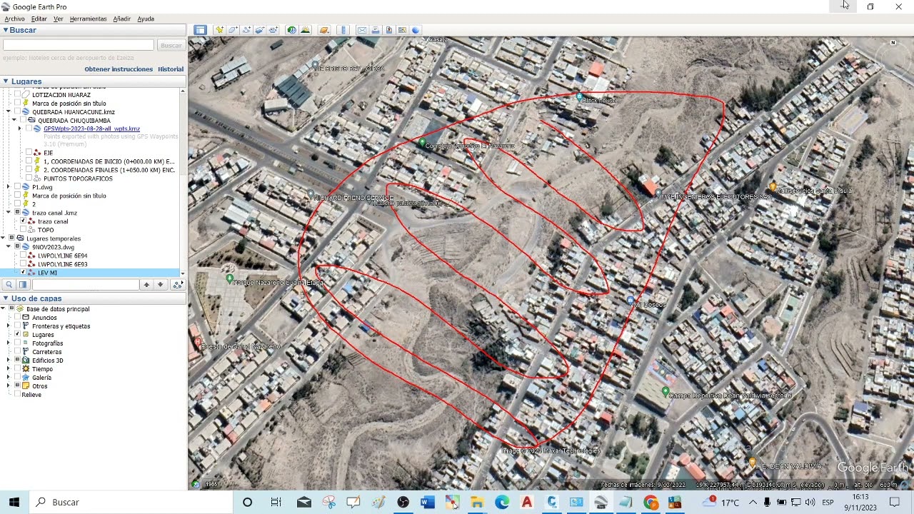 COMO HACER LEVANTAMIENTO TOPOGRÁFICO GOOGLE EARTH COMPARAR CON LEV REAL (GSP visualizer, MAPSUORCE)