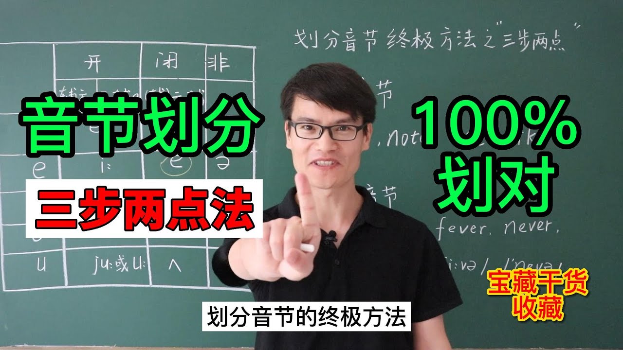 音节划分100%正确的方法&mdash;&mdash;三步两点法(上) | 音节划分是否是唯一的？