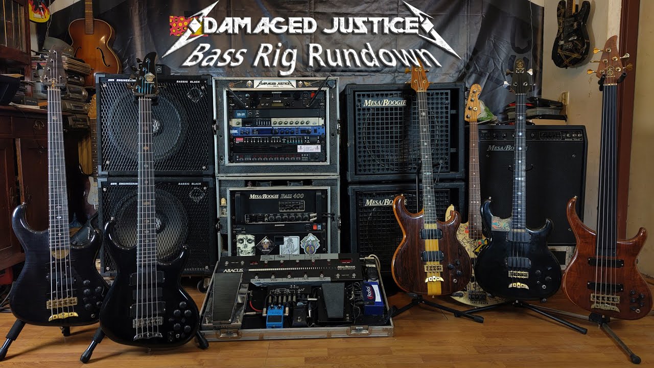 Damaged Justice Metallica Tribute Bass rig rundown (sort of) Alembic Mesa/Boogie G-Lab + much more!