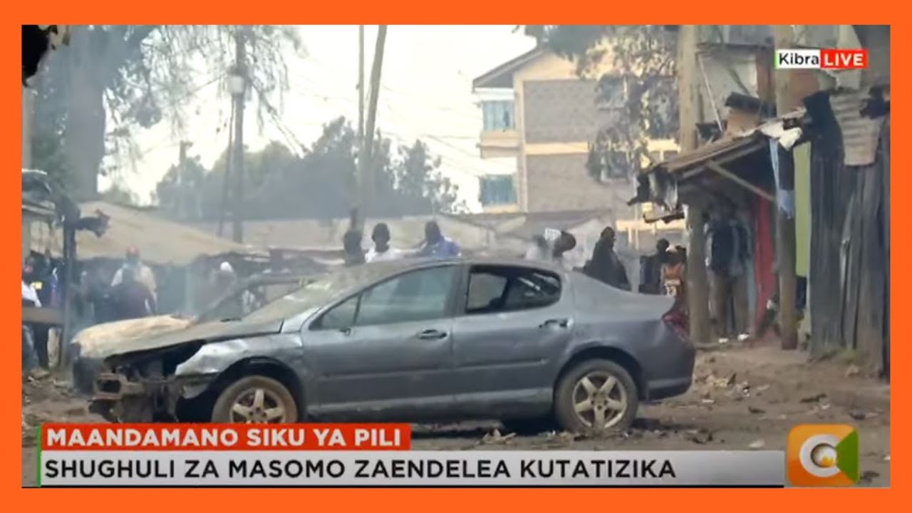 Polisi wakabiliana na waandamanaji eneo la Kibra