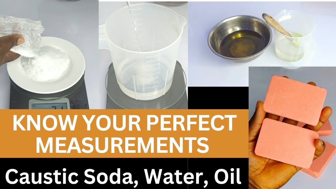 How to: Measure your Caustic Soda, Water, Oil. for perfect results #barsoap #soapmaking