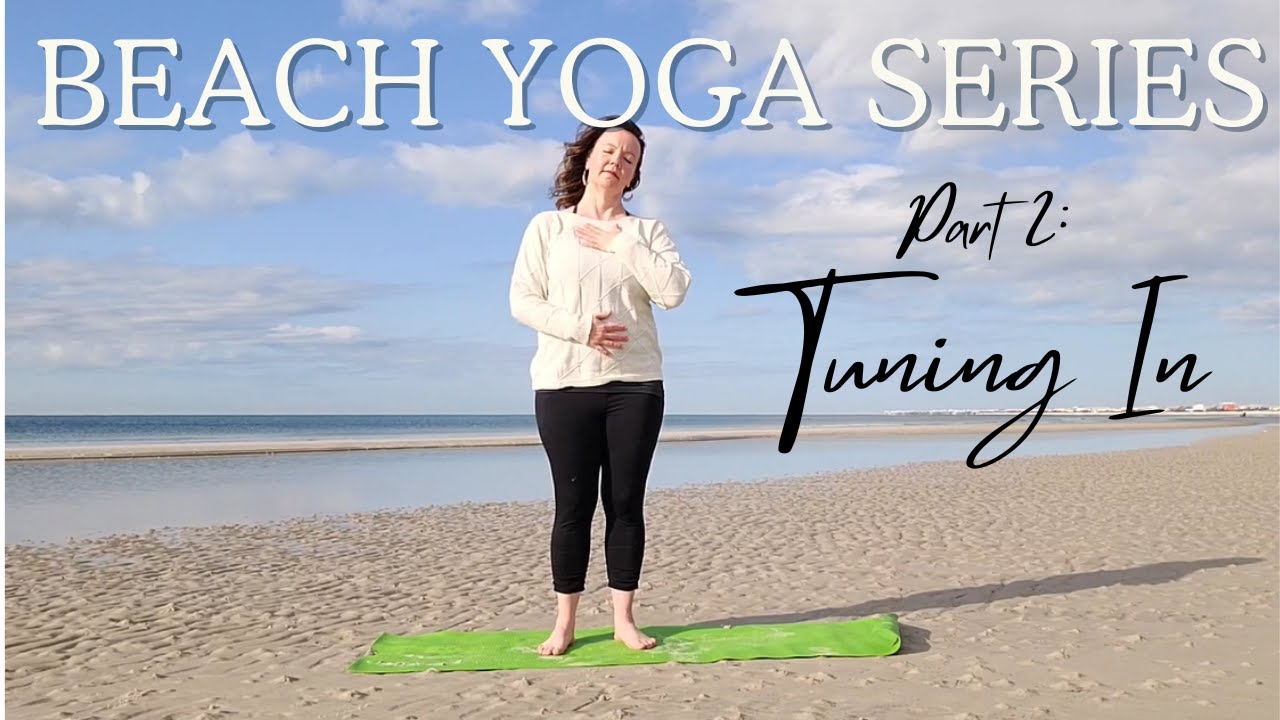 Tuning Into Your Body | 12-Minute Gentle Beach Yoga for Awareness & Relaxation