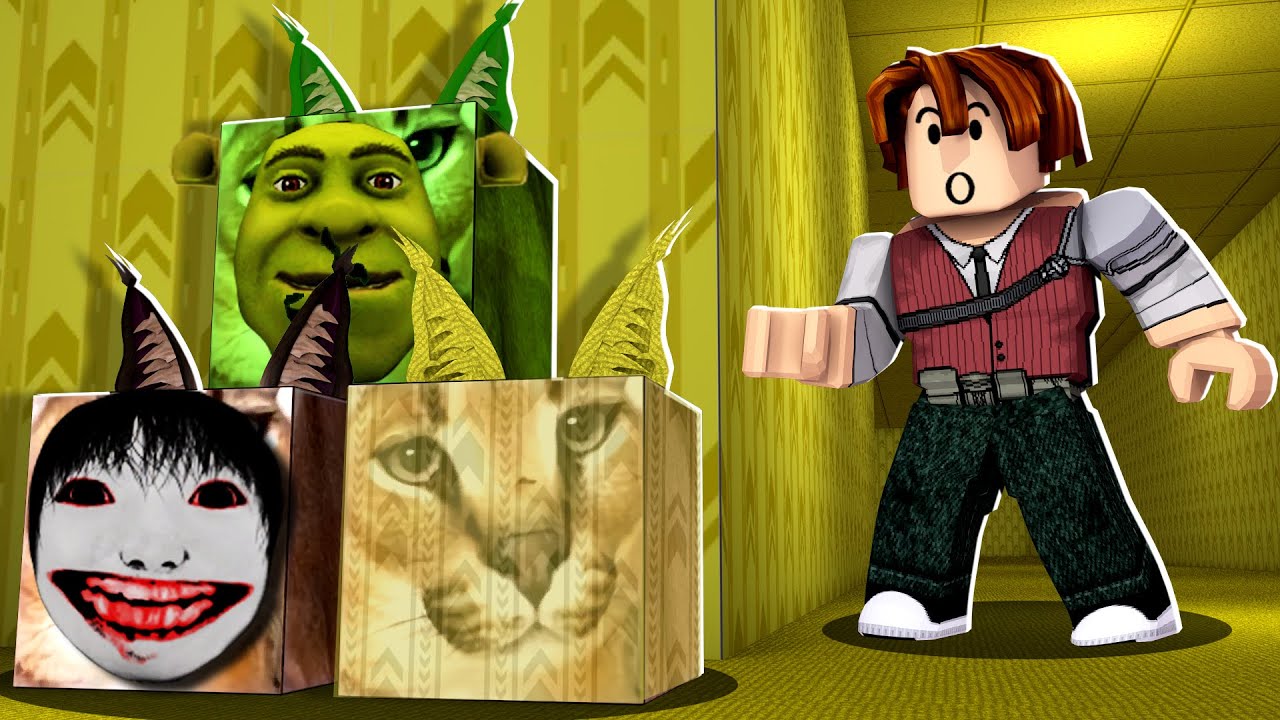 SHREK E SEUS AMIGOS NAS BACKROOMS? (Roblox Floppa Morphs)