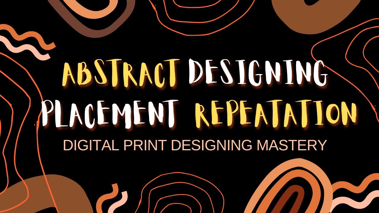 Abstract Pattern Repeat & Placement Photoshop Tutorial | Hindi | #fashion #Digitalprint #designing