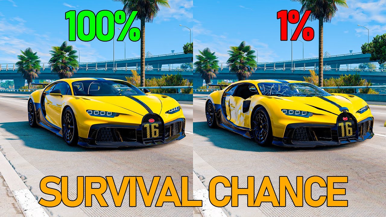 Realistic Survival Chance Crashes | BeamNG.drive