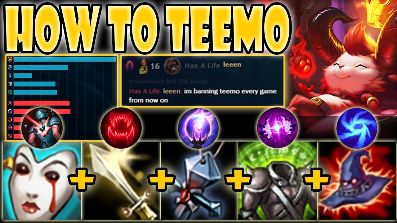 How To Teemo guide, full game explained [Teemo vs Malphite] S10