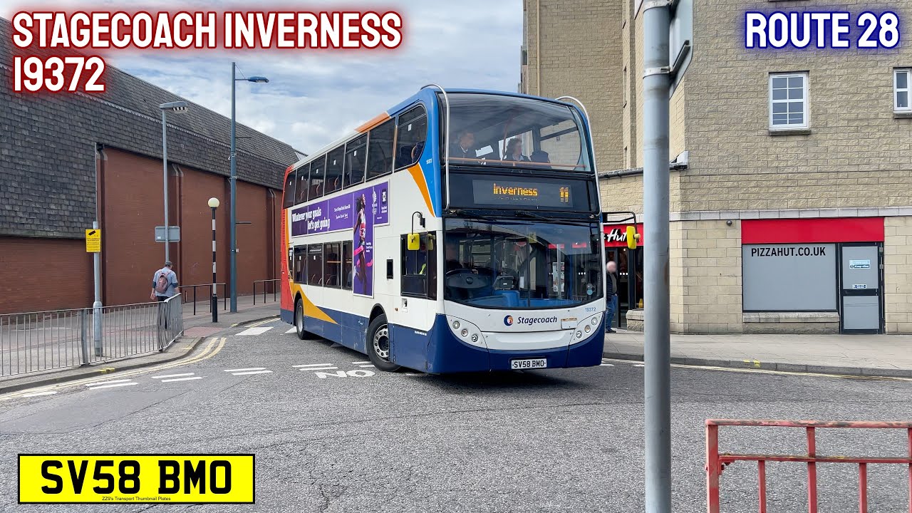 One of 2 left! Stagecoach Inverness ADL Enviro400 Mk1 SV58 BMO (19372) - 28 Beauly to Inverness
