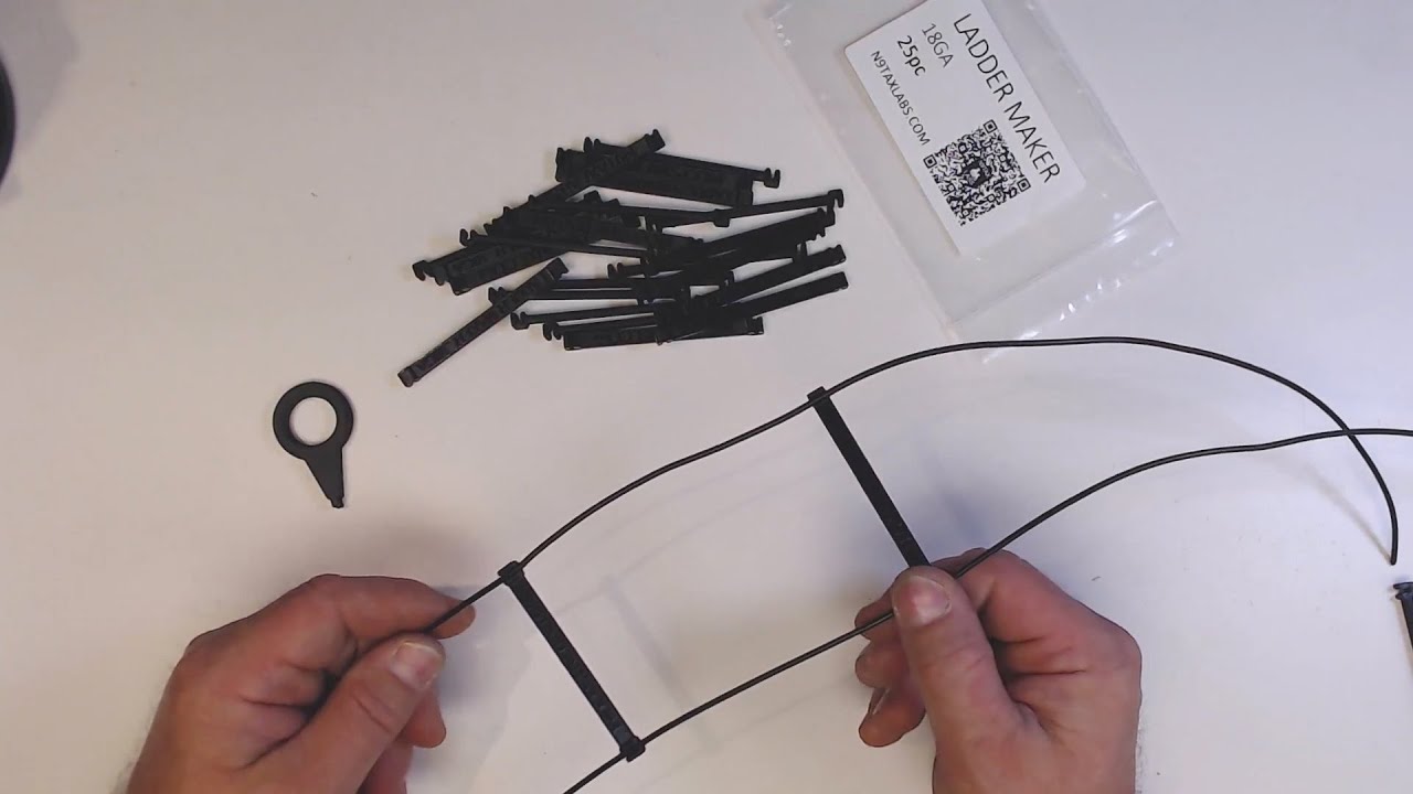 Assembly instructions for the N9TAX Labs Ladder Maker clips for ladder wire building.