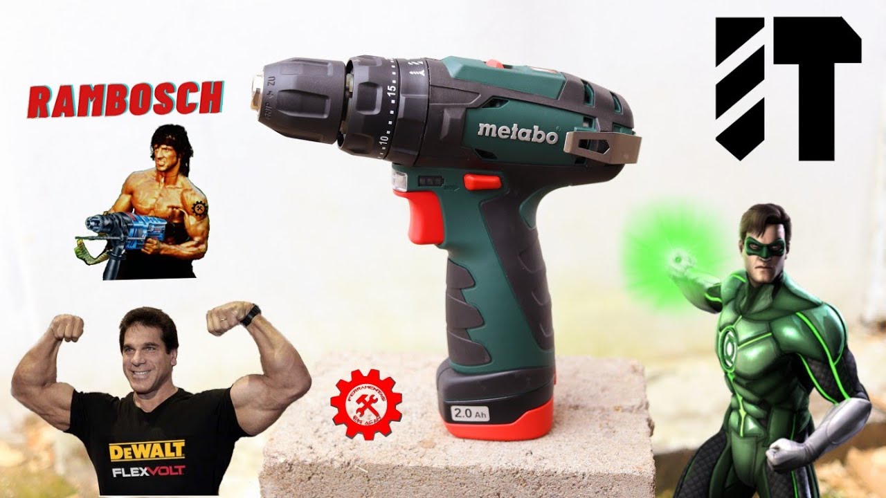 SUPER BRUTA - Parafusadeira Furadeira Metabo a Bateria 10.8V