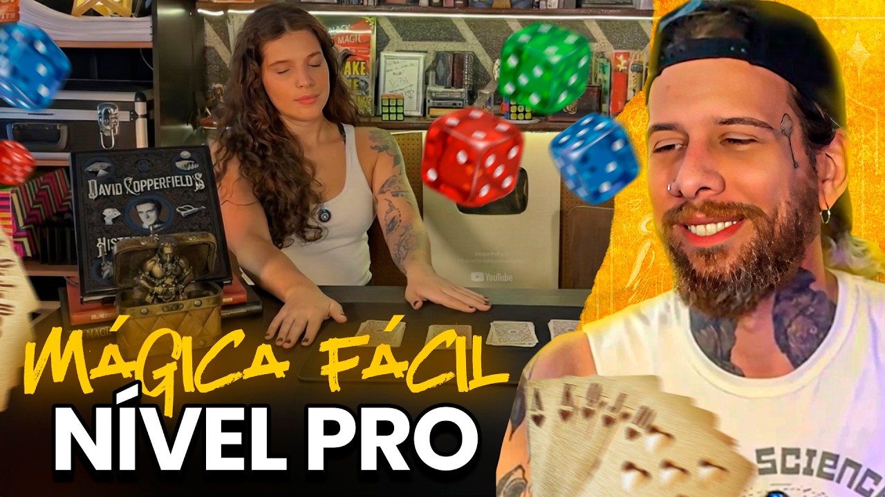 Mágica ABSURDA usando dados e baralho