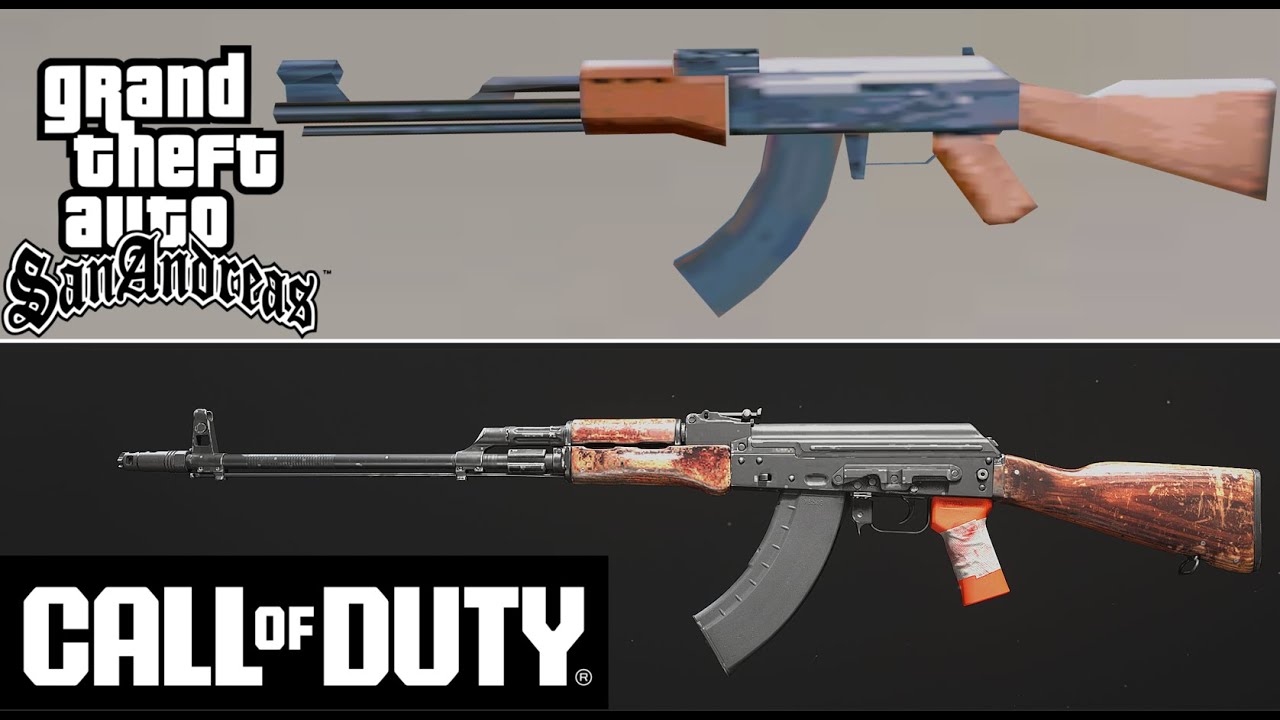 Воссоздание оружия из GTA SAN ANDREAS в CoD…