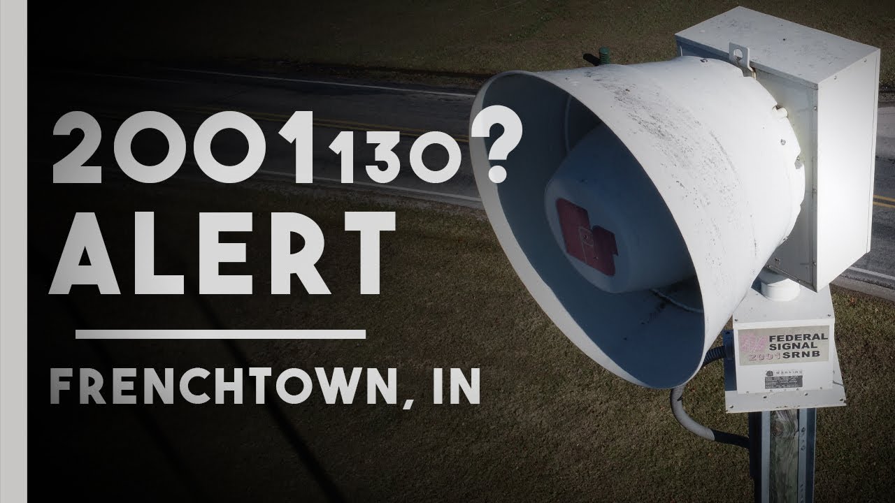 Federal Signal 2001-130/SRNB? | Alert | Frenchtown, IN (Harrison Co.Tornado Siren Test)