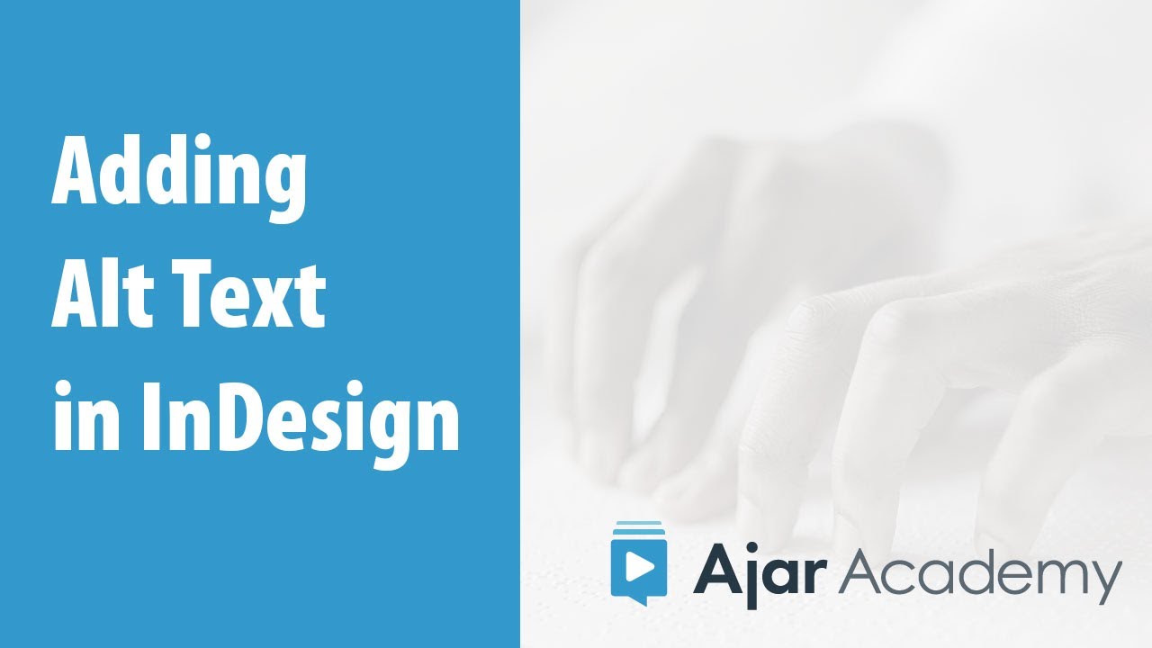 How to Add Alt text to an Image in InDesign — Ajar Academy