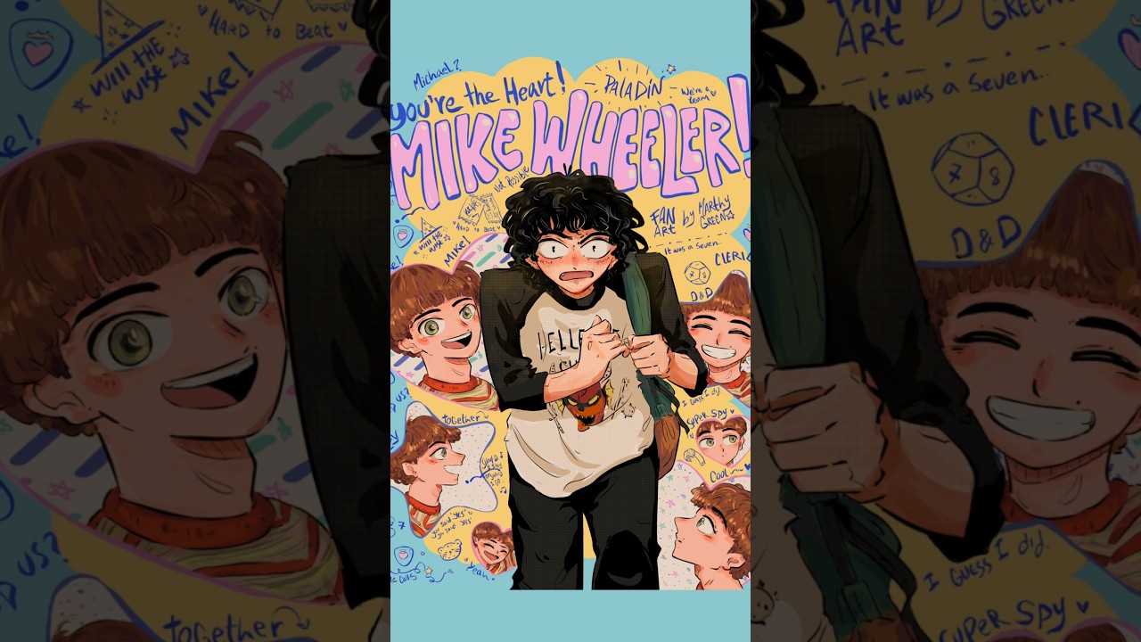 Michael? 🫶🏽🙈 #byler #willbyers #mikewheeler #strangerthings #fanart #digitalart #redraw
