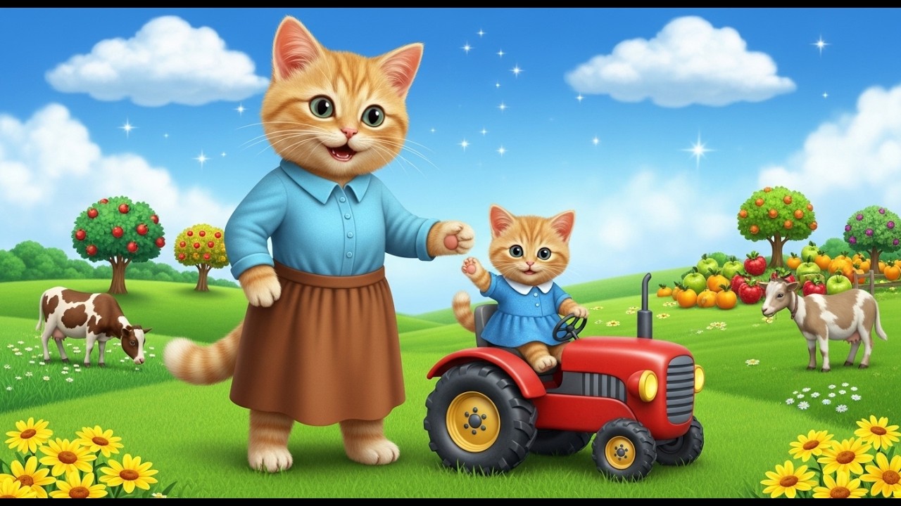 Mom Cat Teaches Farming 🚜🐱  Kids Farm Story  A