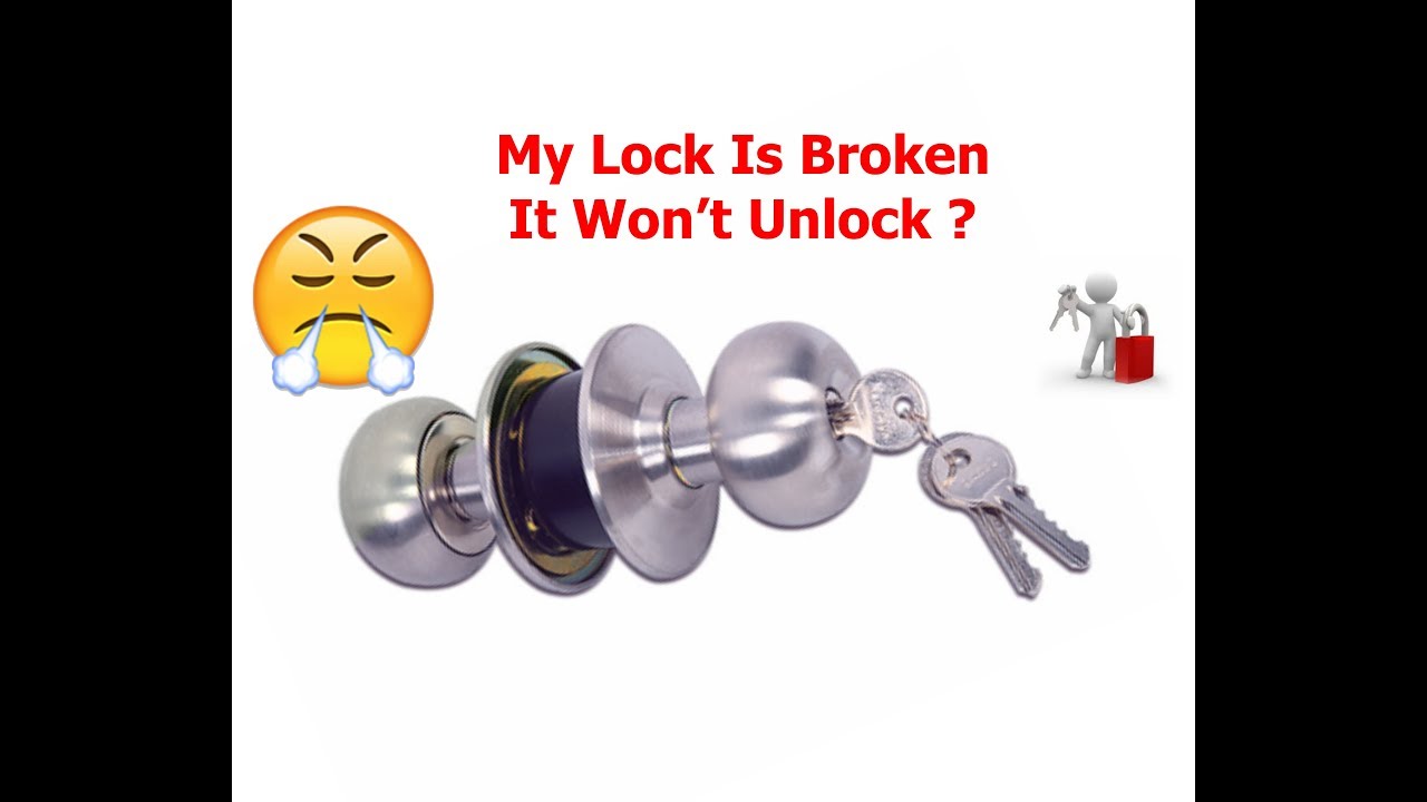 Broken Handle Lock FIx ----   Won't Unlock  ---- Will Not Open