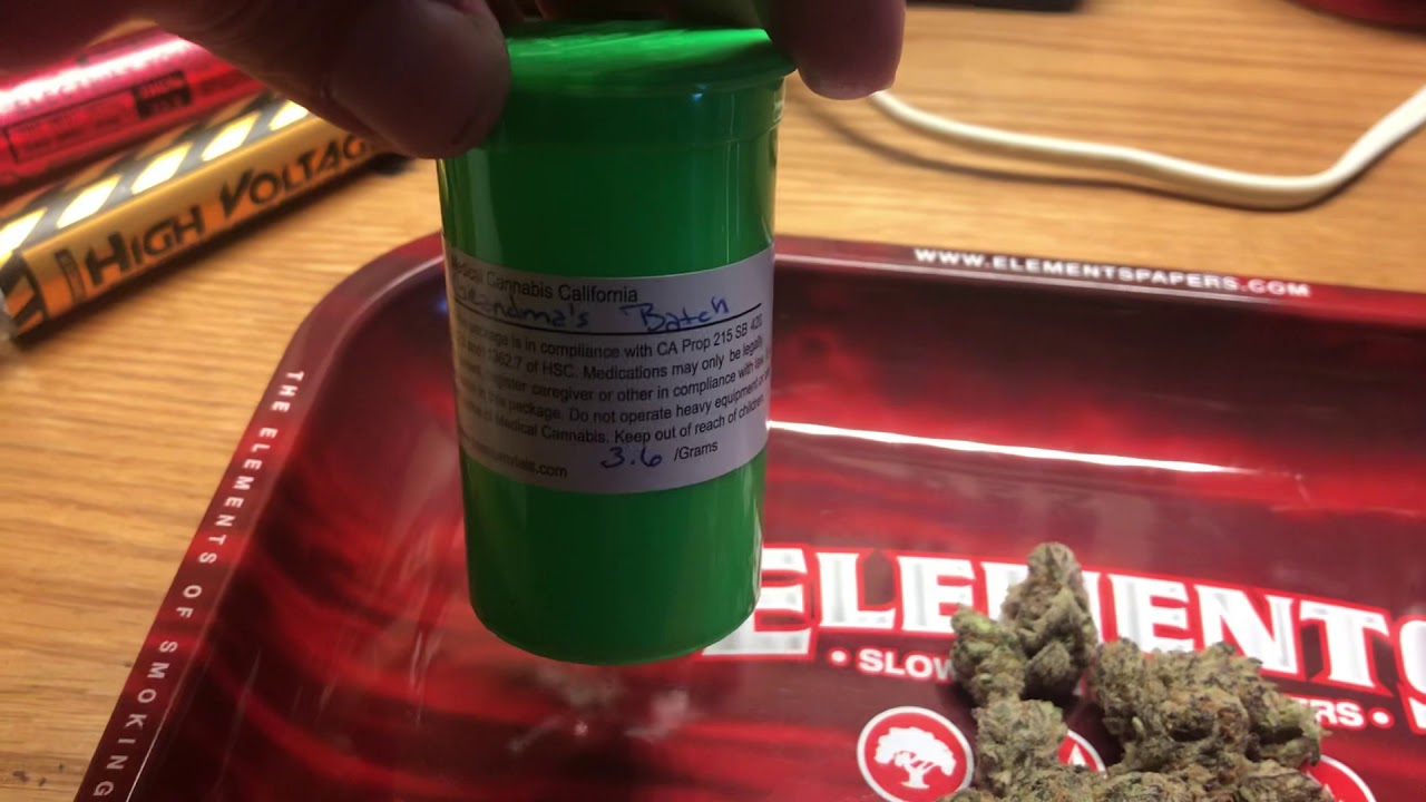Grandmas batch weed strain/ high voltage preroll