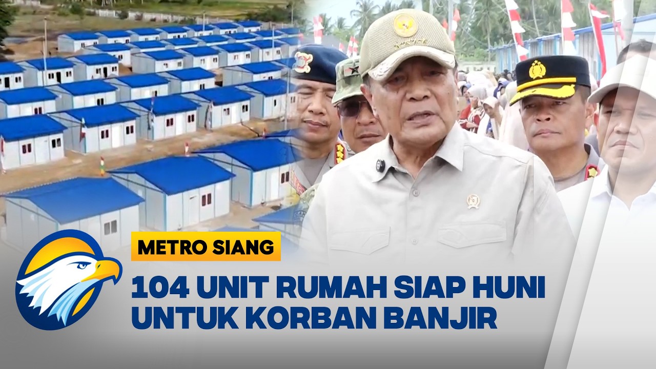 104 Rumah Baru Diserahkan Untuk Korban Banjir Aceh Utara - [Metro Siang]