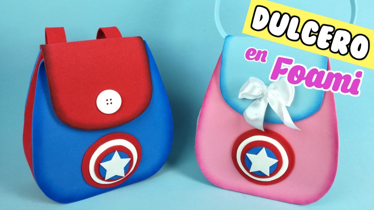 DULCERO DE CAPITAN AMERICA EN FOAMI FOAMY GOMA EVA MICROPOROSO FOMI
