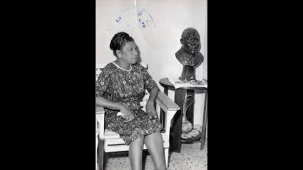 Voice of Amy Garvey, wife of Marcus Garvey.