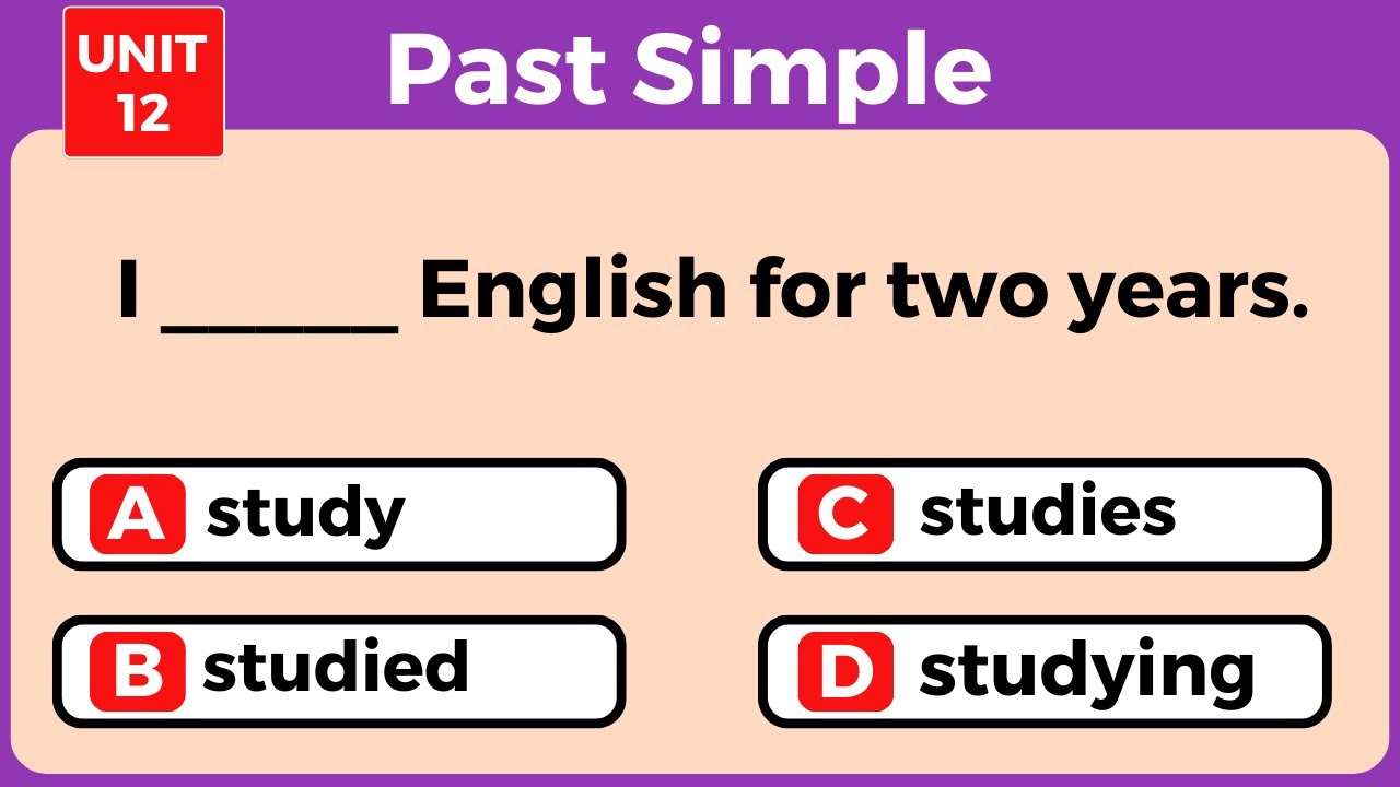Simple Past Tense | Simple Past Verb Quiz | @EnglishQuizMastery