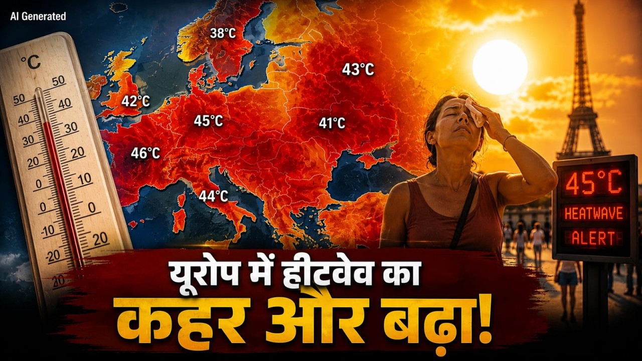 Delhi में 51&deg;C जैसी गर्मी का टॉर्चर, फ्रांस में 1000 मौतें! कब आएगा मानसून? | Heatwave 2026