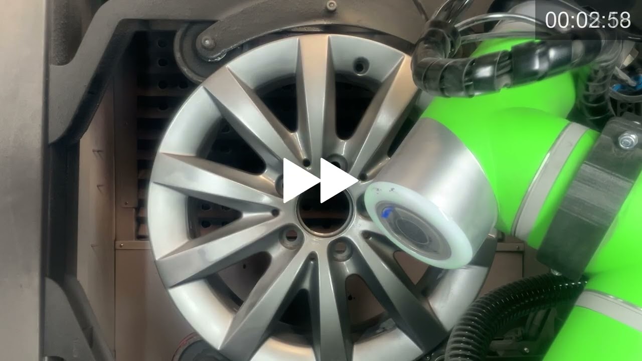 Full Alloy Wheel Refinish in 40 Minutes | Blasting + 3-in-1 paint + Paint Robot